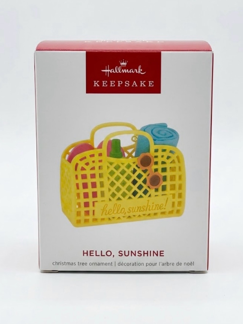 Hallmark Keepsake Hello Sunshine Beach Tote Bag Christmas Ornament